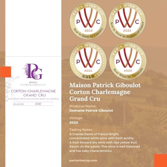 Paris Wine Cup Gold medal 2022